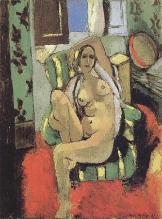 Henri Matisse Odalisque with a Tambourine (mk35) oil painting image
